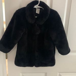 Black Furry Coat